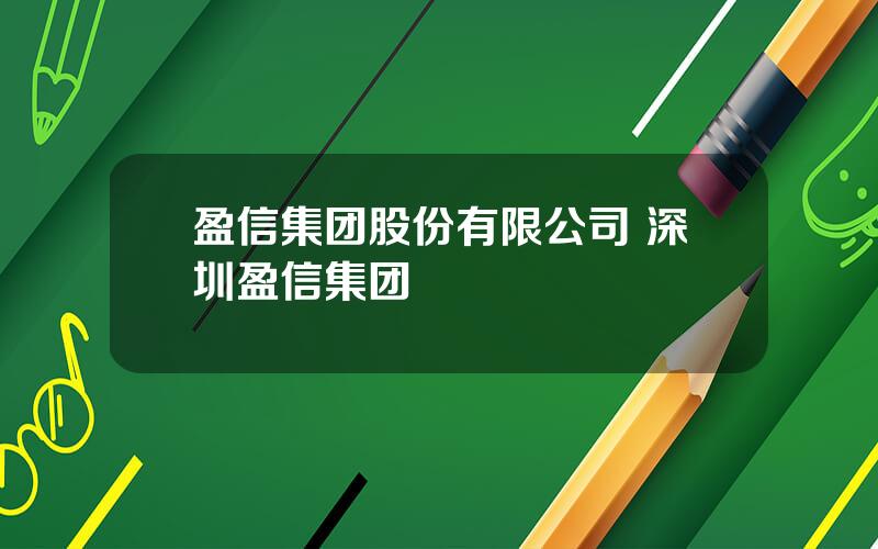 盈信集团股份有限公司 深圳盈信集团